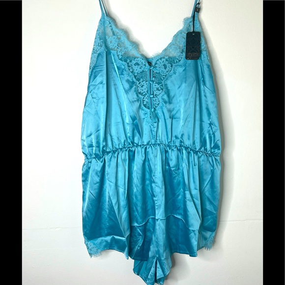 City Chic Pants - NWT Stella Playsuit Aqua - Plus Size